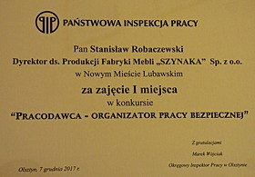 Pracodawca- Organizator Pracy Bezpiecznej