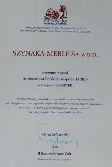 Ambasador polskiej gospodarki 2014